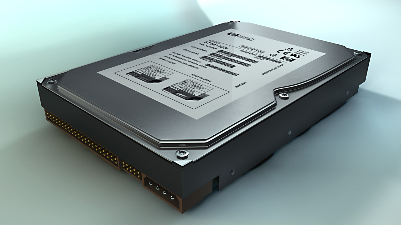 ide电脑硬盘3d模型ideharddrive