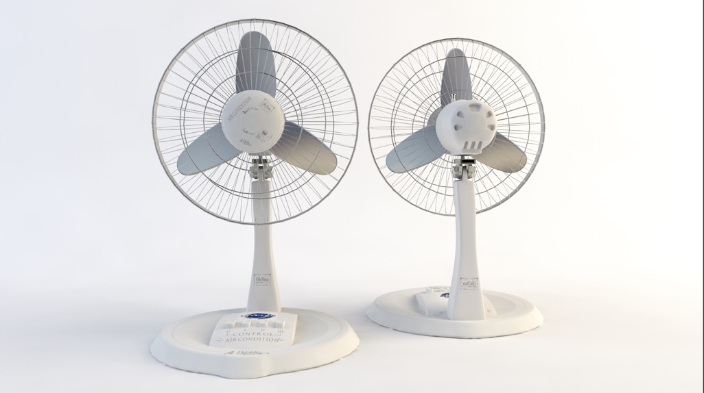 电风扇 台式电风扇c4d模型 ventilator 3d model