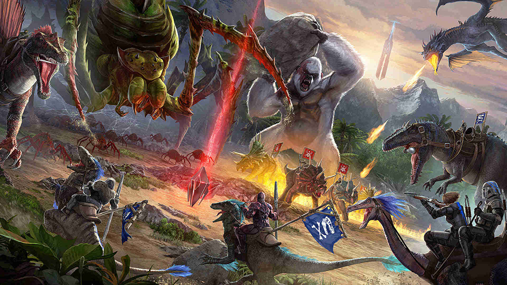 21套c4d游戏模型《方舟:生存进化》ark survival evolved aberration
