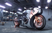 宝马摩托车c4d建模案例视频教程BMW R NineT