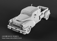 复古老式皮卡汽车c4d模型免费下载Pichup Dred car 3d model