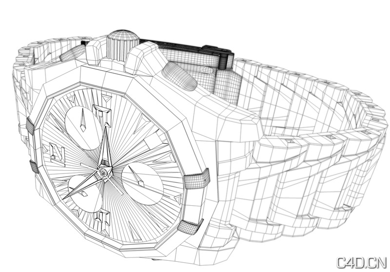 C4D手表渲染作品：Tissot - C4D之家 - Tissot_Face.jpg