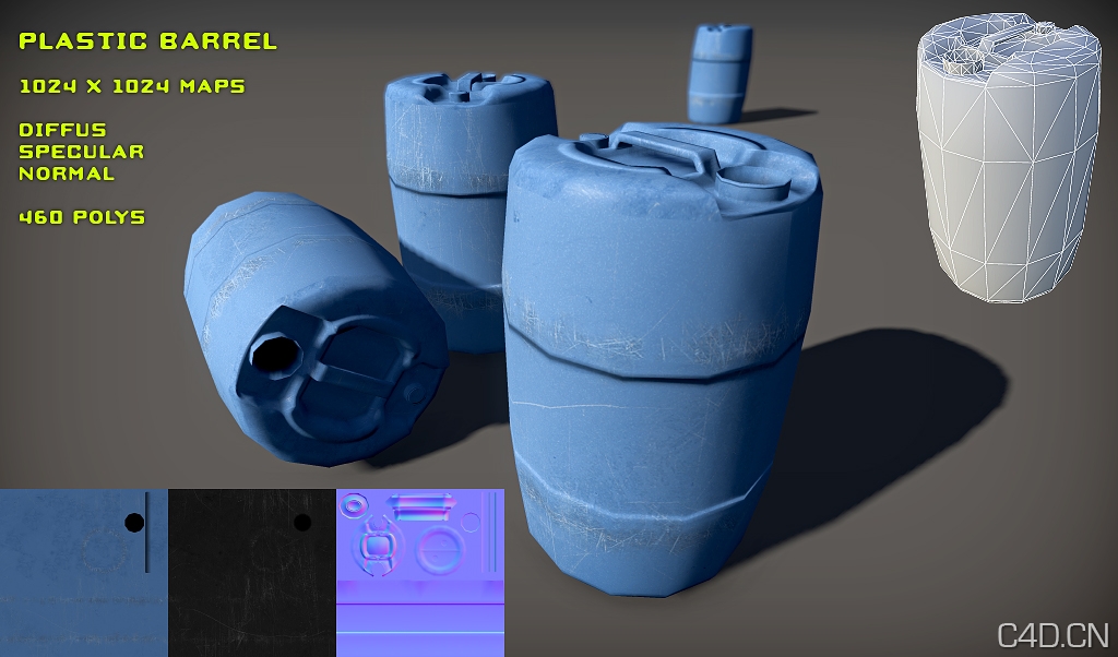 塑料油桶3D模型：Free Plastic Barrel pack - C4D之家 - free_plastic_barrel_pack_by_nobiax-d2nr325.jpg