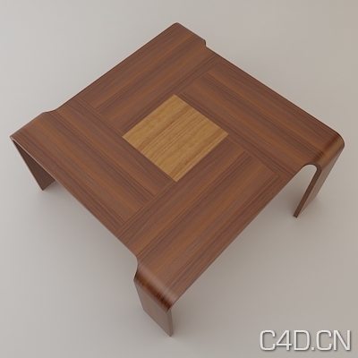 方桌3D模型：Free Axial Wooden Table - C4D之家 - Wood_table_02.jpeg