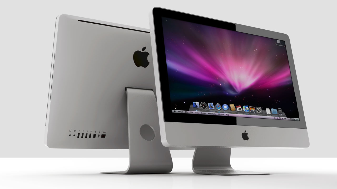 苹果显示器3D模型 iMac 3d models - C4D之家 - Front.jpg