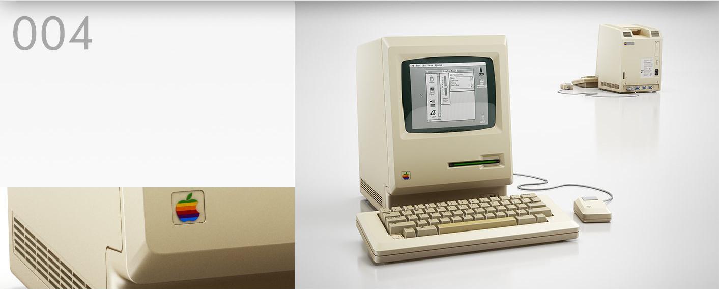 蘋果第一代組裝電腦c4d模型 apple-1 3d model