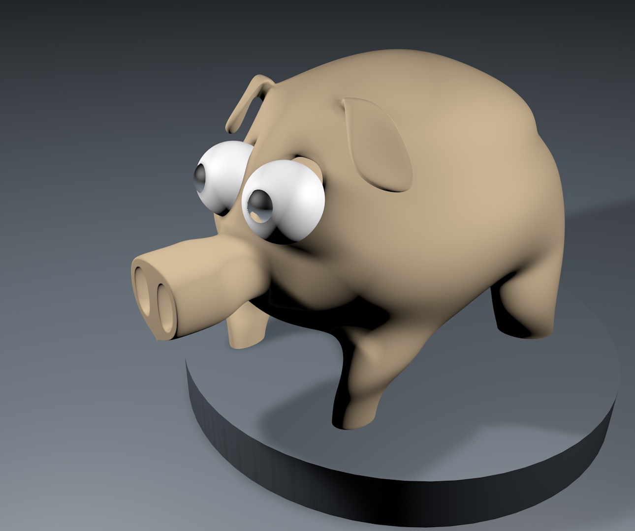 【C4D動物模型下載】簡單小豬模型 - C4D之家 - pig