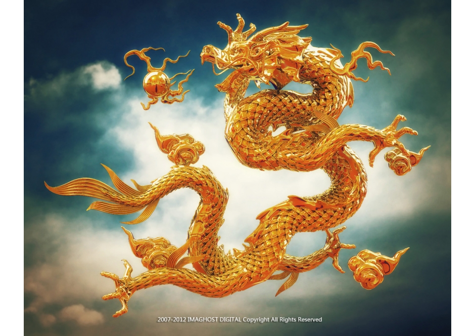 金龙戏珠 Red Golden Dragon - C4D之家 - timthumb.php.jpeg