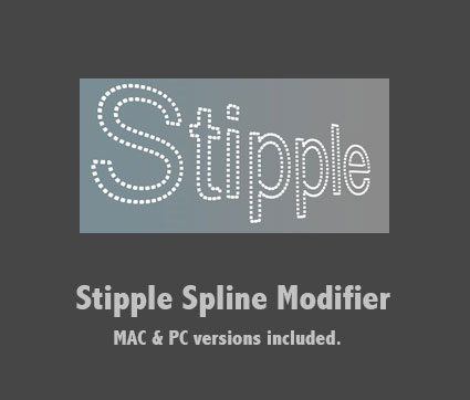 C4D虚线修改器插件 Stipple Spline Modifier - C4D之家 - stipple-modifier1.jpg