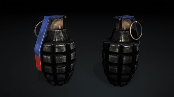 军用手榴弹C4D模型 Grenade - C4D之家 - Preview.jpg