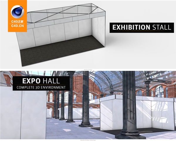 会议酒席大厅C4D模型包 The Pixel Lab – Events & Exhibitions Pack - C4D之家 - 联系表-005.jpg