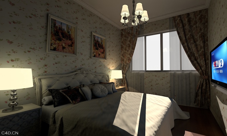 卧室C4D模型 Bedroom 3D model - C4D之家 - cinema4d_ 2014-05-22 下午9.17.12.jpg