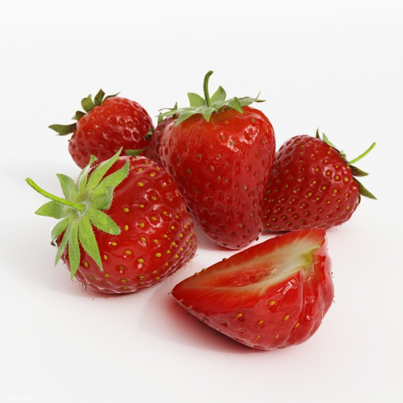 草莓C4D模型  Strawberry 3D model - C4D之家 - 024.jpg