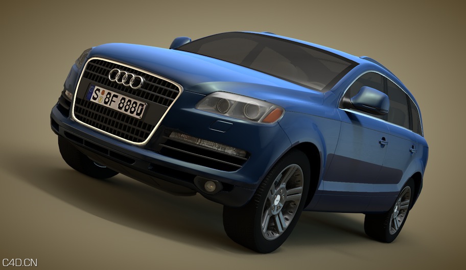 奥迪Q7汽车C4D模型 Audi Q7 - C4D之家 - cinema4d_ 2014-08-20 下午6.55.47.jpg