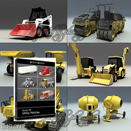 实用工程车辆3D模型 D0SCH Design: Utility Vehicles - C4D之家 - eyuPOBR.jpg