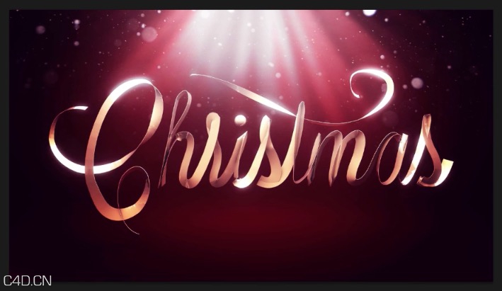 C4D样条花体字制作教程 Cinema 4D – Christmas Spline Wrap Tutorial - C4D之家 - cinema4d_ 2014-11-11 16.25.55.jpg