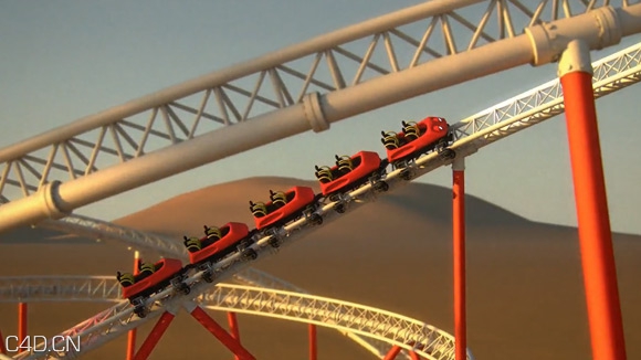 C4D教程 使用RollerCoaster预设工作流程 逼真的过山车效果模拟 - C4D之家 - url-2.jpeg