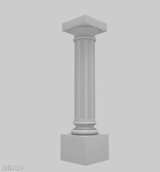 罗马柱/石柱C4D模型 Rome post 3D model - C4D之家 - cinema4d_ 2015-01-07 23.14.35.jpg