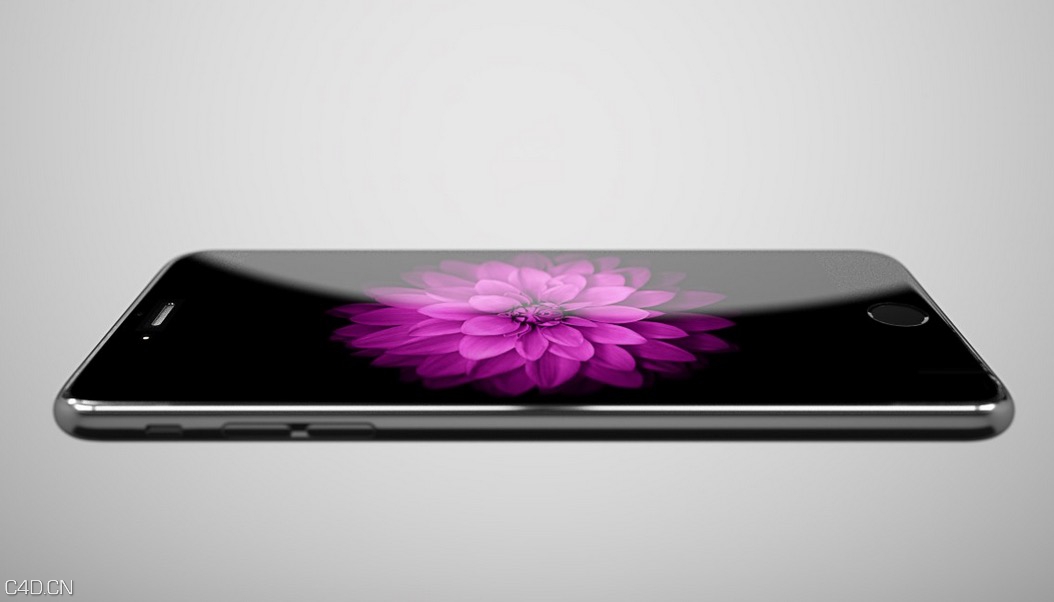 iphone手机C4D模型（maxwell for c4d渲染器） - C4D之家 - cinema4d_ 2015-01-10 01.26.51.jpg