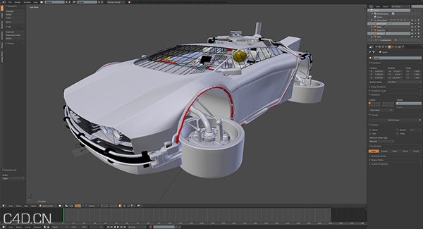 C4D作品欣赏：科幻战车 The Arrival Of DeLorean - C4D之家 - 4e7e63db3d15098ebf1be3cfd9dff68f.jpg