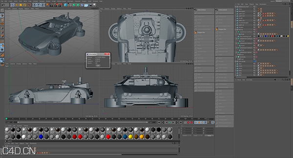 C4D作品欣赏：科幻战车 The Arrival Of DeLorean - C4D之家 - 668f70b7da2a87d5d2192365639cf11a.jpg