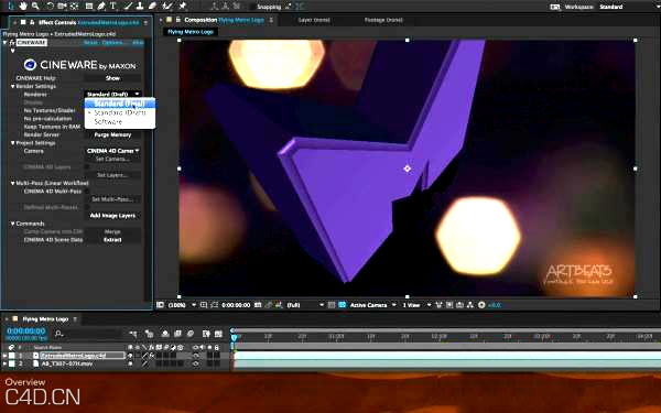 AE+C4D制作Logo展示 Lynda – Creating Flying Logos with Ae/ C4D - C4D之家 - Lynda-Creating-Flying-Logos-with-Ae-C4D.jpg