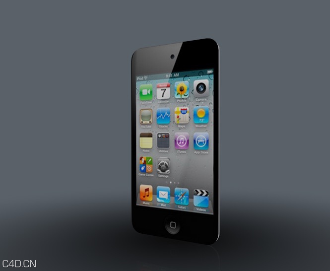 苹果影音：ipod C4D模型 iPod Touch 4G 3d model - C4D之家 - cinema4d_ 2015-02-04 00.57.33.jpg