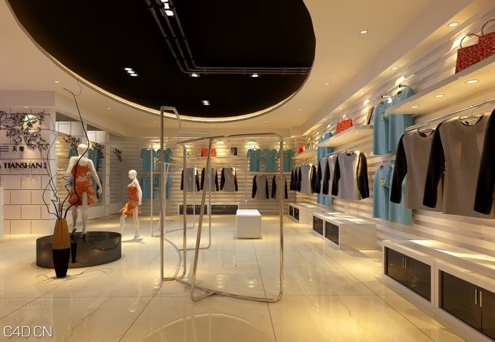 服装专卖店C4D模型 Clothing store 3D model - C4D之家 - cinema4d_ 2015-04-02 00.29.46.jpg