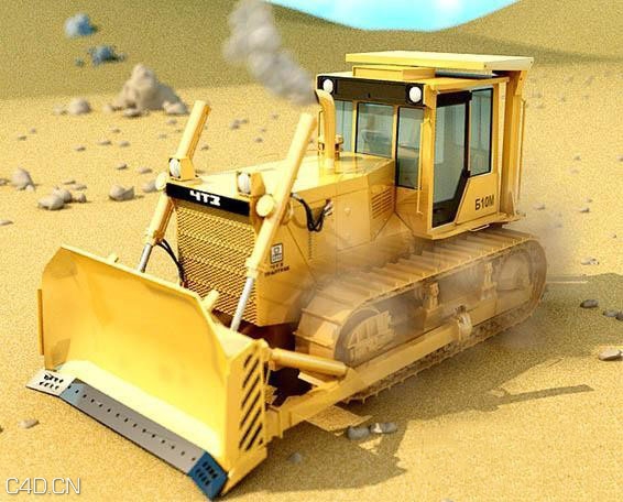 推土机C4D模型 Bulldozer B10 - C4D之家 - 150346z6hry6bu5utt46hb.jpg