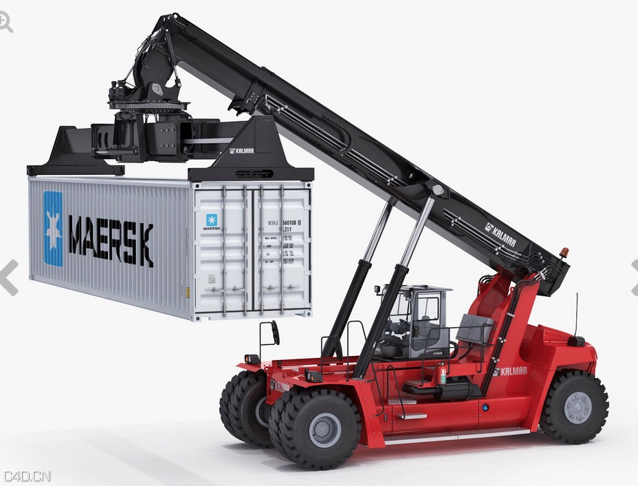 高精度集装箱吊车C4D模型 Reachstacker Kalmar DRG450 Gloria - C4D之家 - Reachstacker Kalmar DRG450 Gloria.jpg