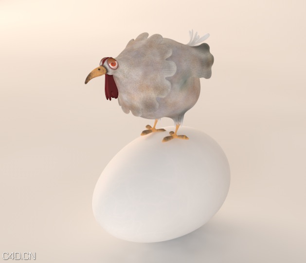 卡通母鸡C4D模型 Cartoon hen 3D model - C4D之家 - cinema4d_ 2015-05-25 00.06.58.jpg