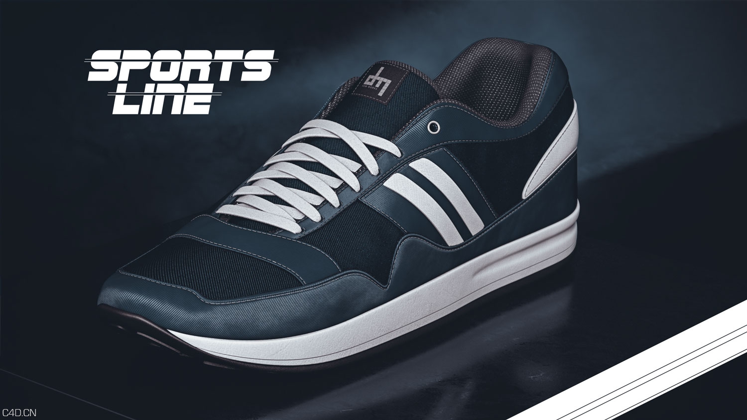 休闲运动鞋C4D渲染作品 sports_shoe_3d_model - C4D之家 - sport-shoe-black.jpg