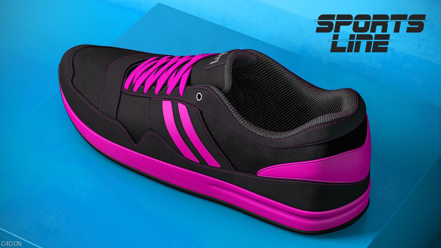 休闲运动鞋C4D渲染作品 sports_shoe_3d_model - C4D之家 - sport-shoe-cyan-lila-5.jpg