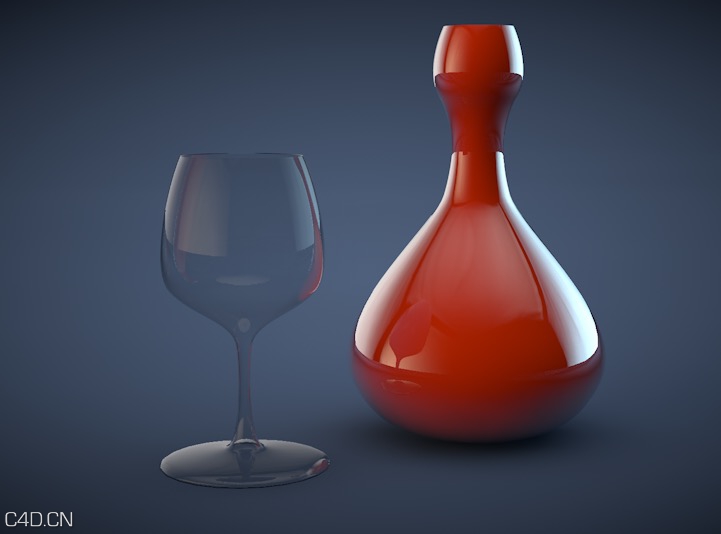 高脚玻璃红酒杯C4D模型 Tall glass of red wine - C4D之家 - cinema4d_ 2015-07-20 22.25.53.jpg