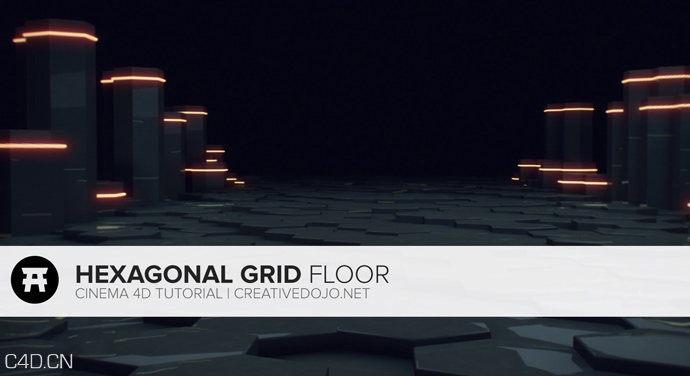 C4D和AE协作教程：制作六角网格地板动画教程 HEXAGONAL GRID FLOOR TUTORIAL - C4D之家 - Cinema-4D-and-After-Effects-Hexagonal-Grid-Floor-Tutorial.jpg