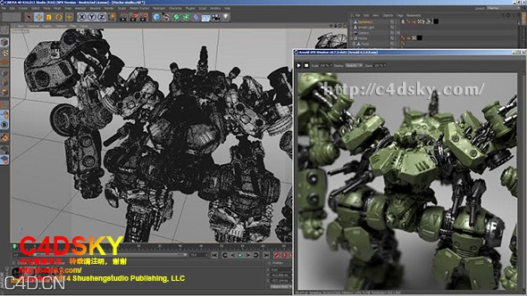 C4D R17插件：逼真照片级阿诺德渲染器插件SolidAngle Cinema4D To Arnold v1.0.7 - C4D之家 - SolidAngle-C4DtoA.jpg