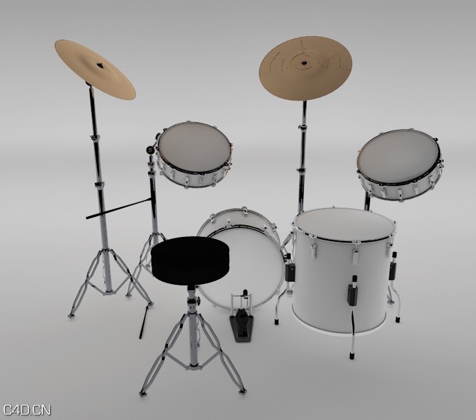 打击乐器模型：架子鼓C4D模型 Drums of 3D model - C4D之家 - forum-201502-09-222234s8cbiqfmzzebmiuw.jpg