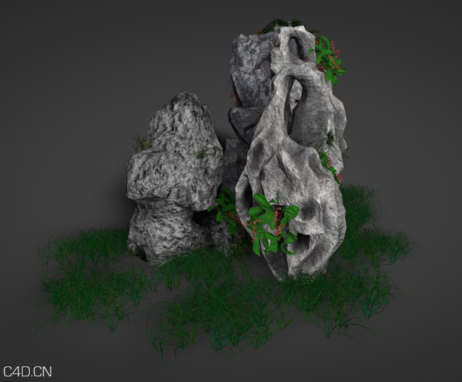 公园景观石 吸水石C4D模型 Landscape stone - C4D之家 - cinema4d_ 2015-10-23 12.15.30.jpg