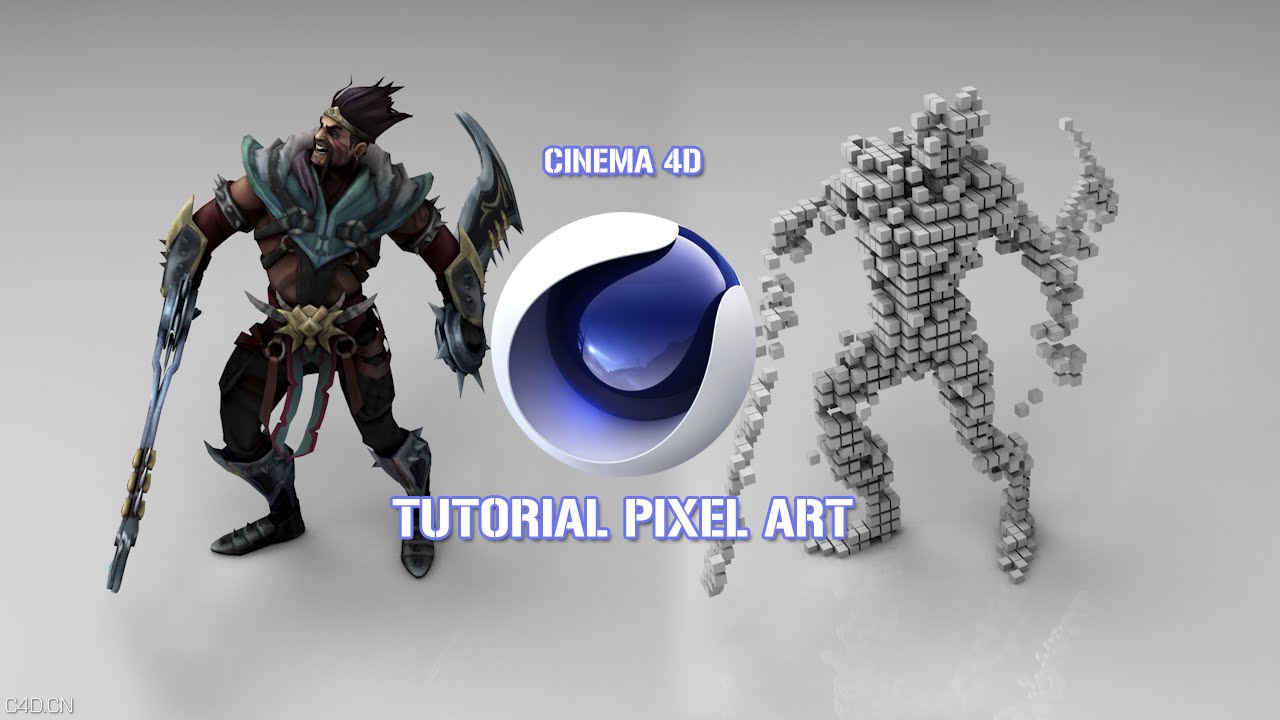 C4D模型转变成像素艺术教程 Tutorial Efecto Pixel Art en Cinema 4D - C4D之家 - maxresdefault.jpg