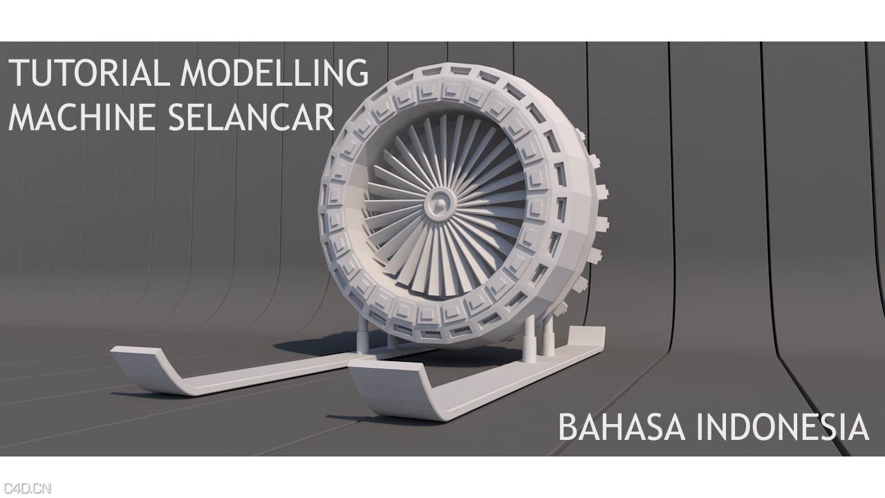 C4D风扇造型建模视频教程 Cinema 4D Tutorial - Modelling Machine Selancar - C4D之家 - maxresdefault.jpg