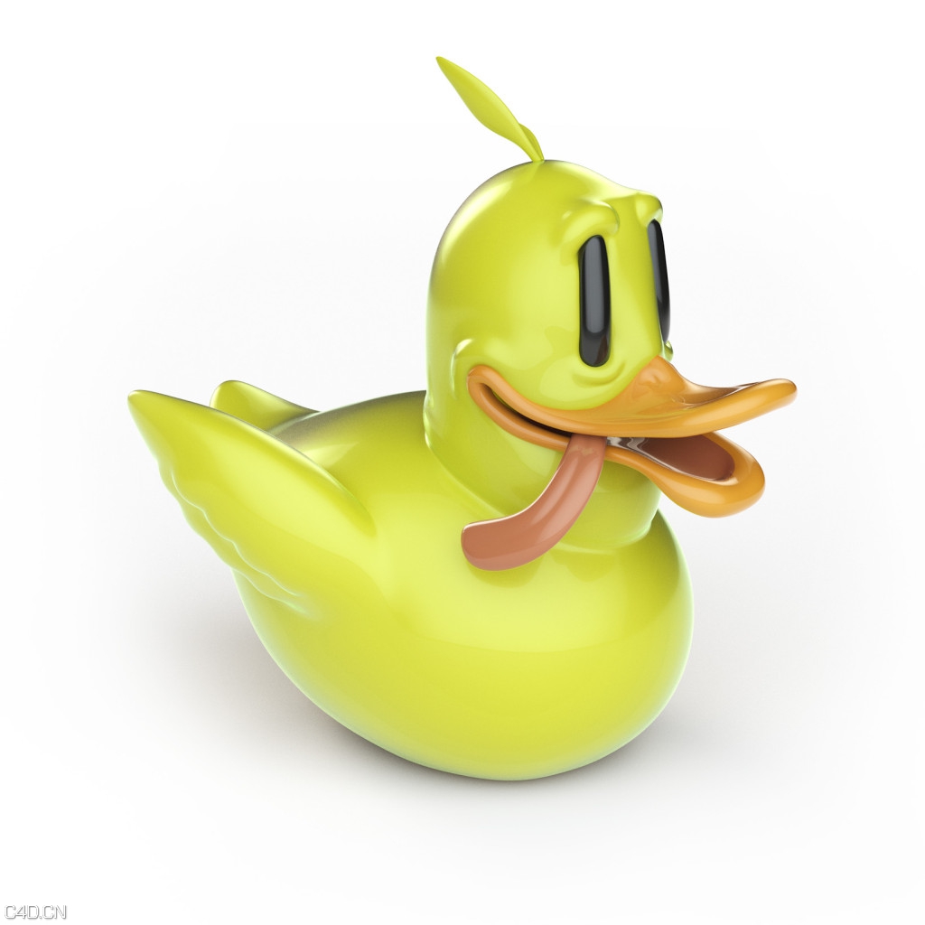 C4D卡通橡皮鸭子的建模视频教程 Model And Sculpt A Rubber Duck In Cinema 4D - C4D之家 - Ducky3-1024x1024.jpg