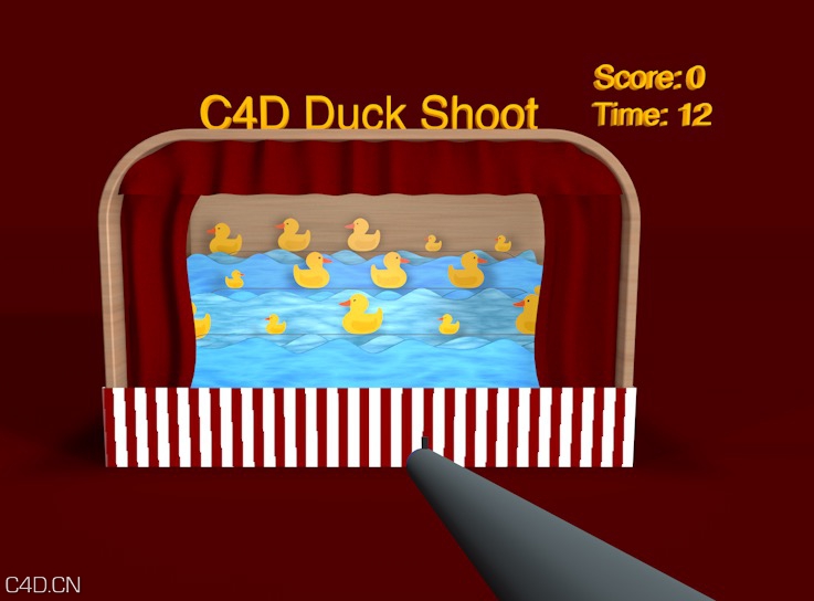 C4D射击鸭子卡通游戏场景动画工程 C4D Duck Shoot - C4D之家 - cinema4d_ 2016-05-07 00.34.02.jpg