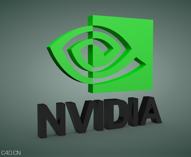 英伟达标志C4D模型 NVIDIA LOGO 3D MODEL - C4D之家 - cinema4d_ 2016-05-09 22.38.23.jpg