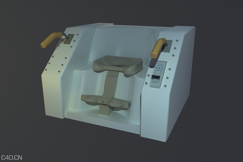 太空空间站卫生间坐便器C4D模型 Space toilet - C4D之家 - Space toilet.jpg