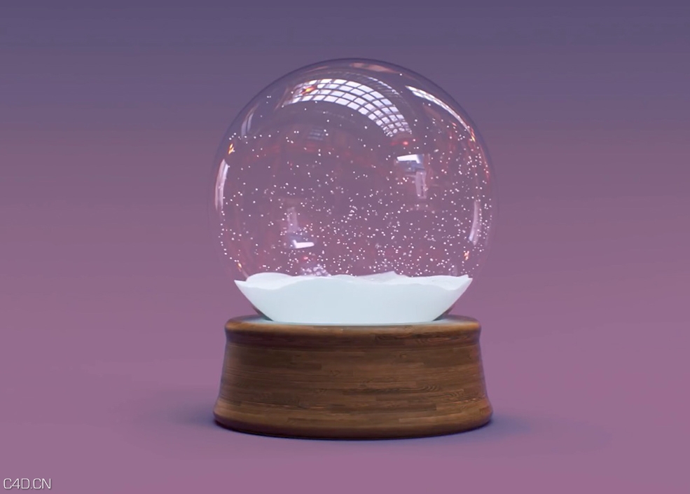 C4D制作一个下雪的水晶球教程 C4D Snow Globe - Cinema 4D Tutorial - C4D之家 - 屏幕快照-2019-12-09-下午7.40.07.jpg