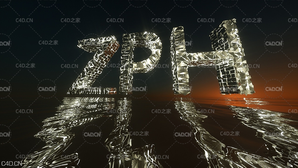 C4D Octane发光分裂文字创意工程 - C4D之家 - 2.jpg