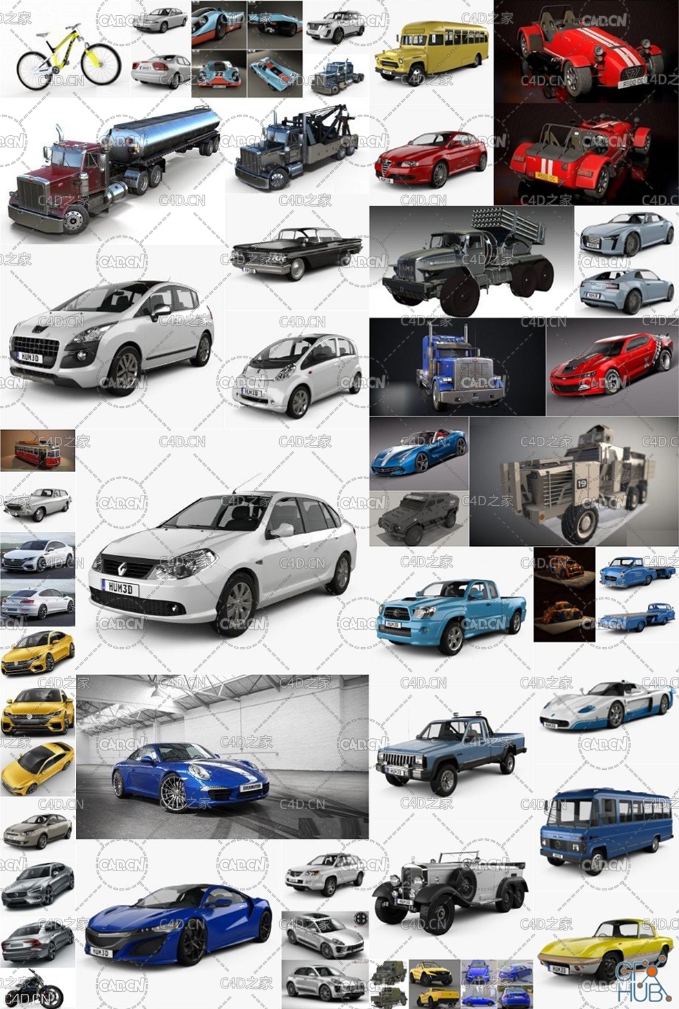 42套汽车3D模型合集 Car 3D Models Bundle April 2020 - C4D之家 - 1586092365_777.jpg