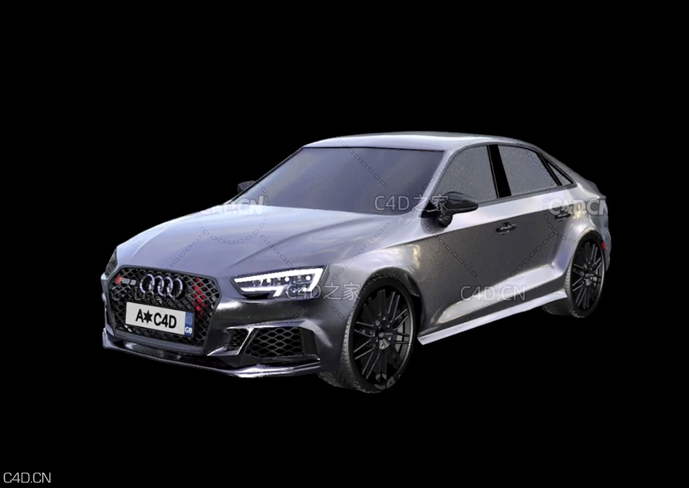 C4D奥迪RS3汽车建模视频教程（无声/快进教程 Building an Audi RS3 From Scratch. - C4D之家 - 1.jpg