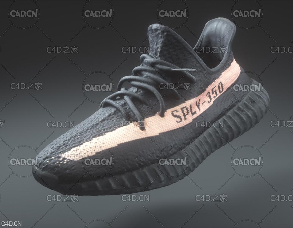 椰子运动鞋3D扫描模型 Yeezy BOOST 350 V2 - C4D之家 - YEEZYBOOST350V2.jpg