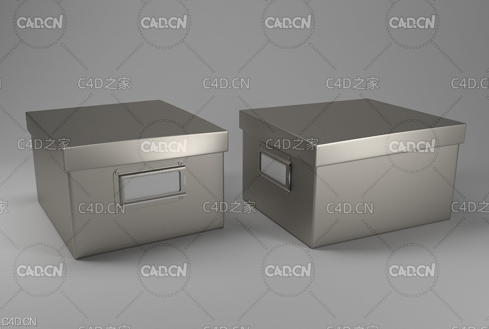 C4D OCTANE金属产品包装盒 铁盒 茶叶盒模型 - C4D之家 - 5d37d6e7ef9c9.jpg